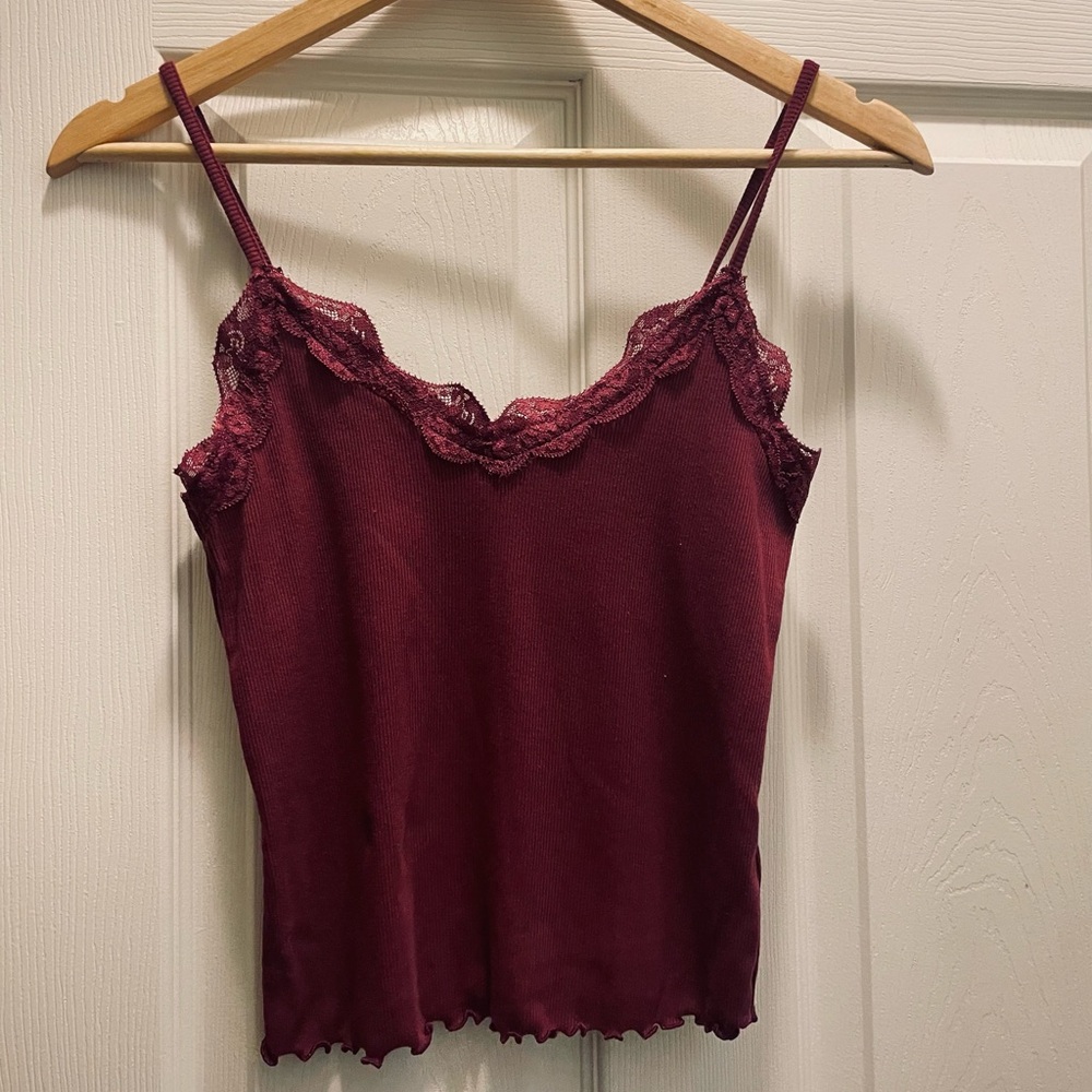 Old Navy Purple Ribbed Cami Tank Top